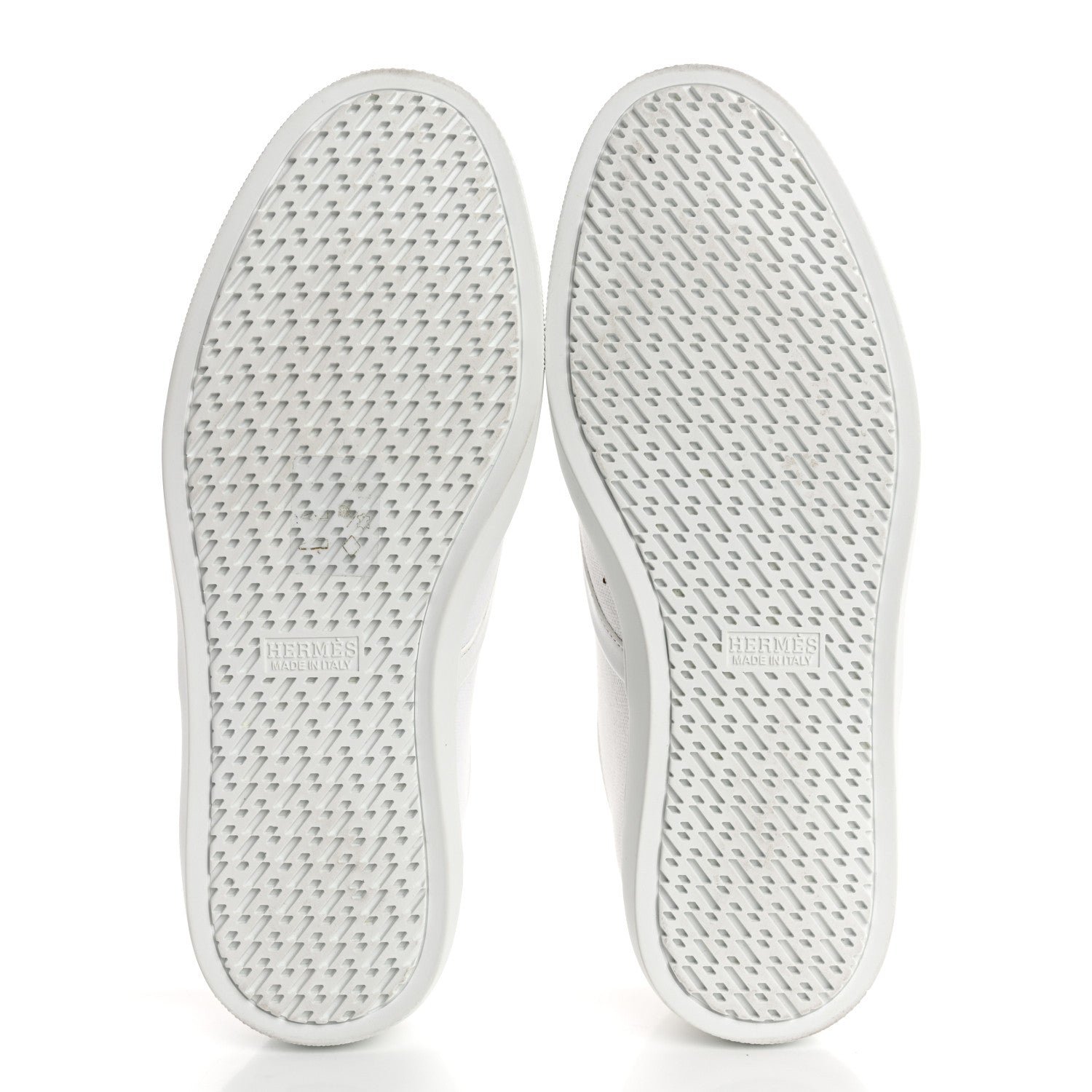 Hermes Canvas Embroidered Innocent Sneakers 36.5 White 6 of 11