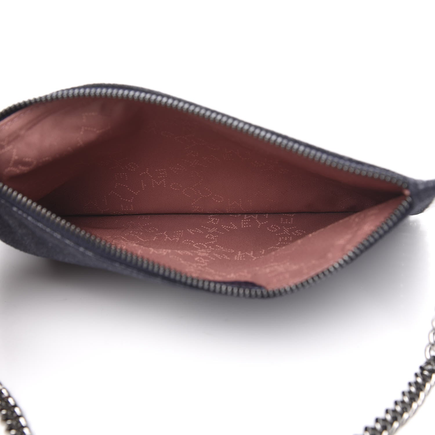 Stella McCartney Shaggy Deer Falabella Clutch Navy 5 of 8