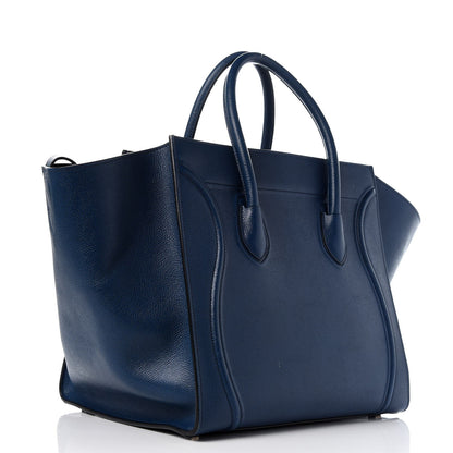 Celine Grained Calfskin Medium Phantom Luggage Deepsea 3 of 11