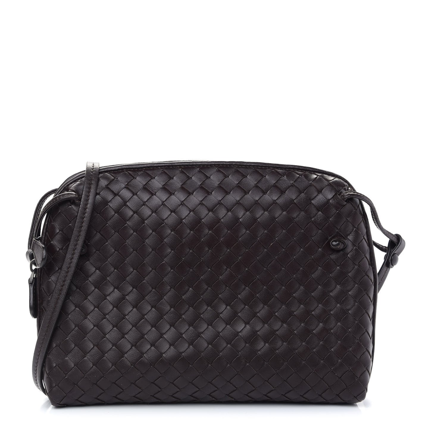 Nappa Intrecciato Nodini Bag Ebano