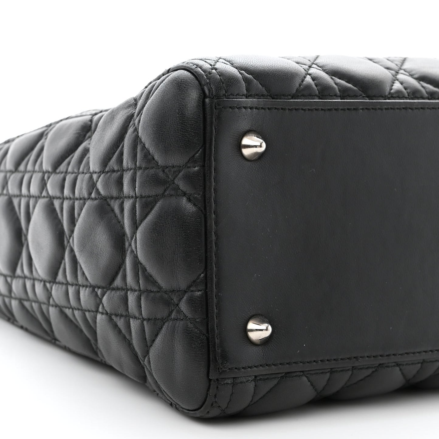 Lambskin Cannage Medium Lady Dior Black
