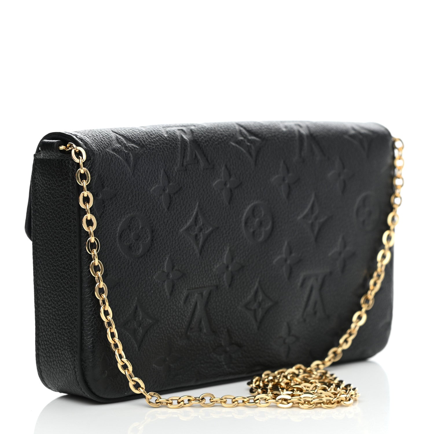 Louis Vuitton Empreinte Pochette Felicie Chain Wallet Black 3 of 8