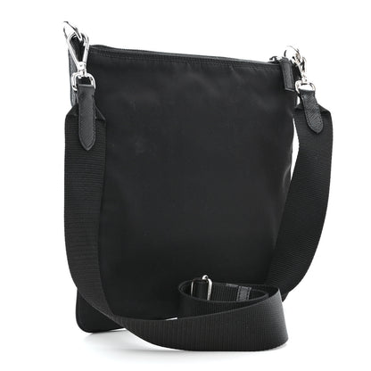 Prada Nylon Vela Flat Messenger Bag Black 3 of 13
