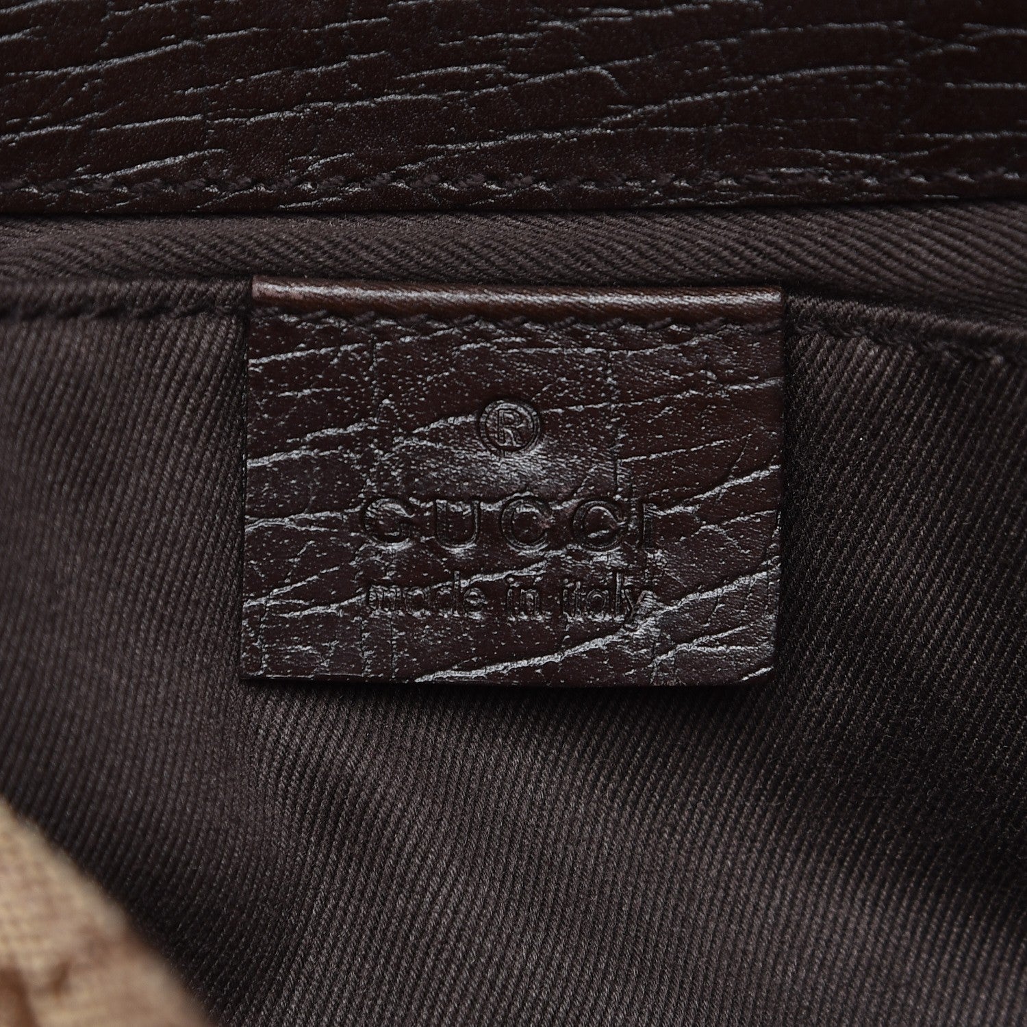 Gucci Monogram Horsebit Clutch Dark Brown 6 of 7