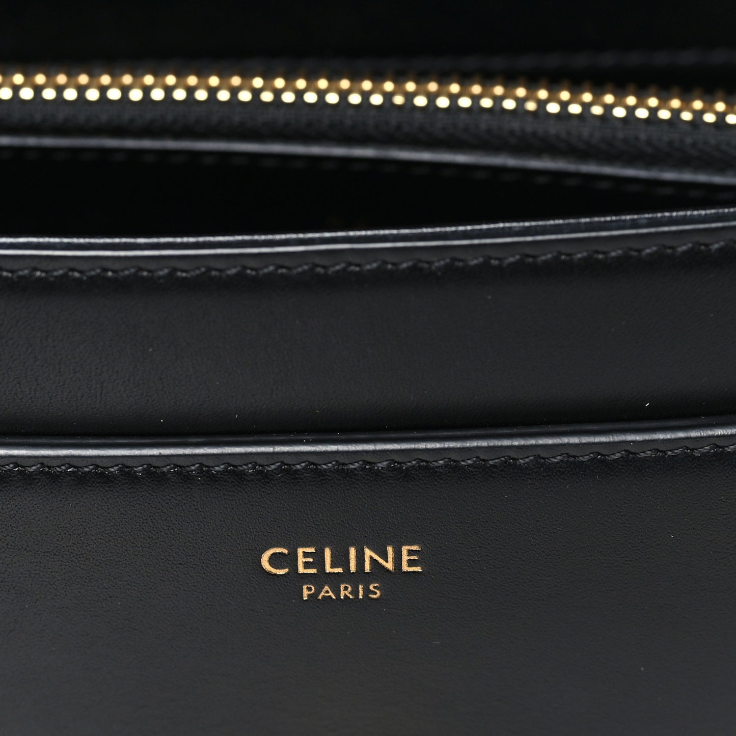 Satinated Calfskin Small 16 Top Handle Bag Black
