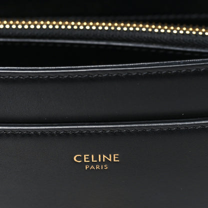 Celine Satinated Calfskin Small 16 Top Handle Bag Black 6 of 9