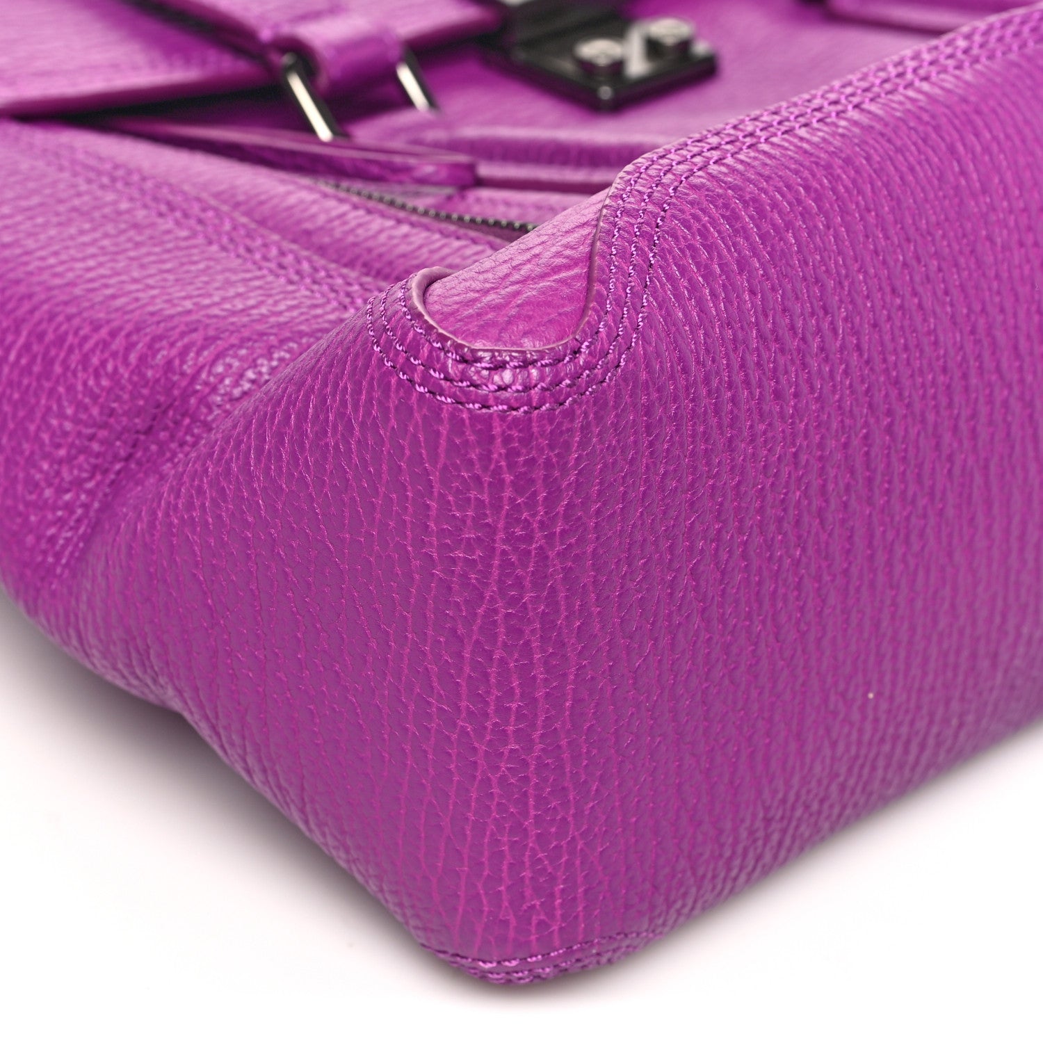 3.1 Phillip Lim Textured Calfskin Medium Pashli Satchel Orchid