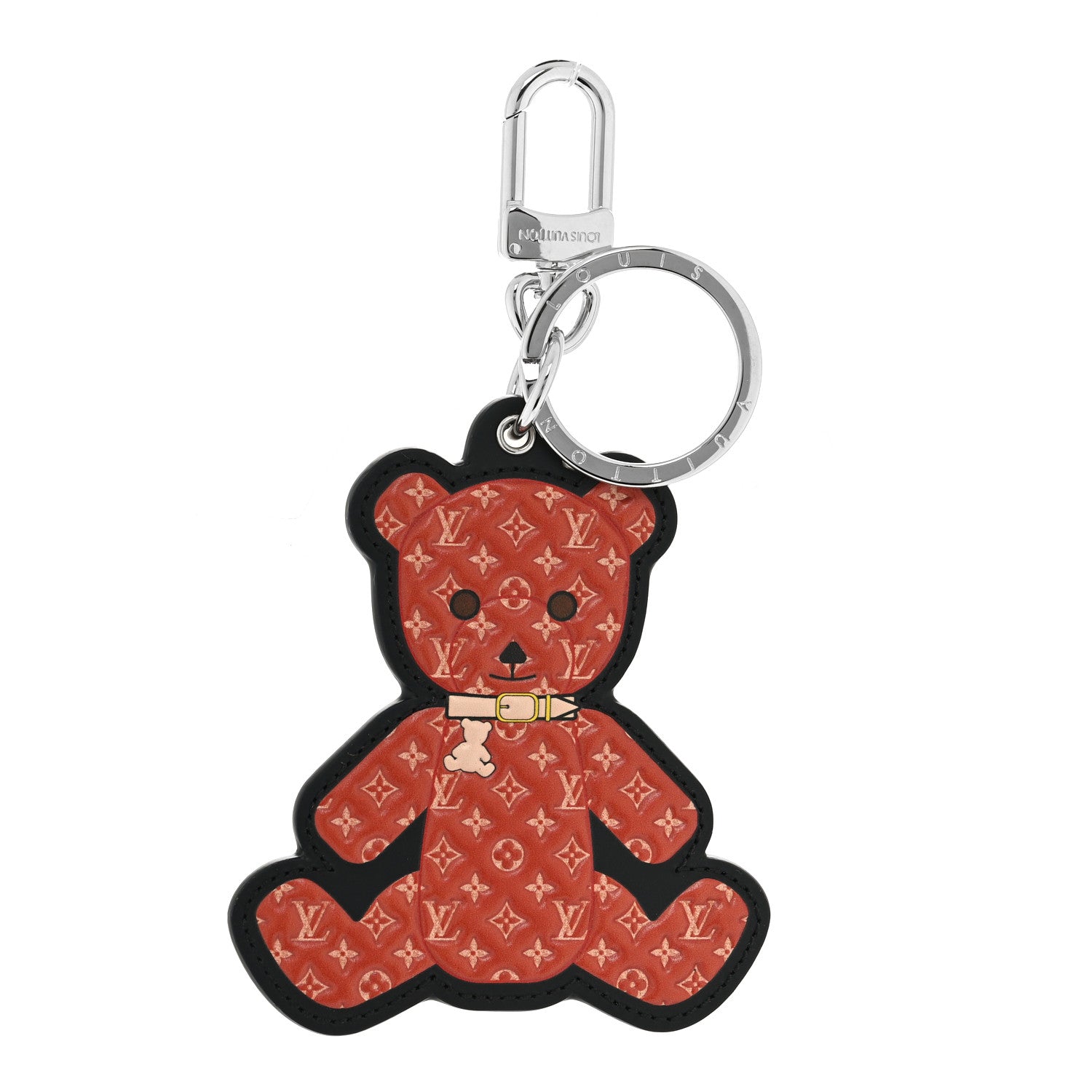 Louis Vuitton LOUIS VUITTON Monogram Teddy Bear Bag Charm Key Holder Brown 1 of 6