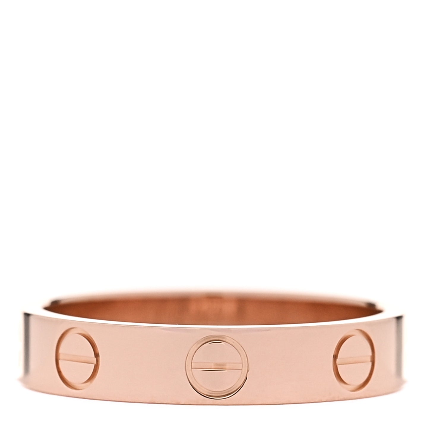 18K Pink Gold 3.5mm LOVE Wedding Band Ring 50 5.25 50/5.25