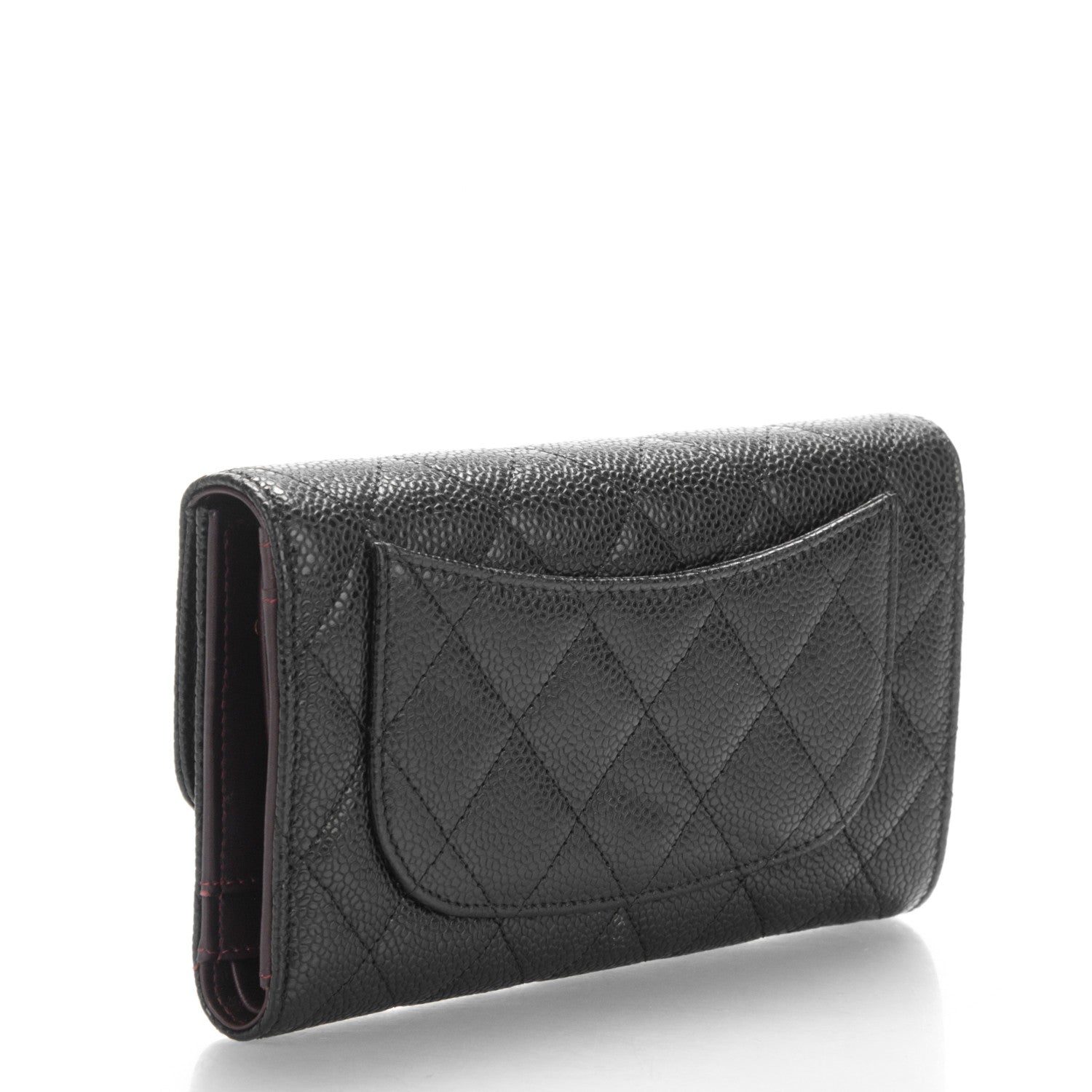 Chanel Caviar Quilted Large Flap Wallet Black 3 of 7