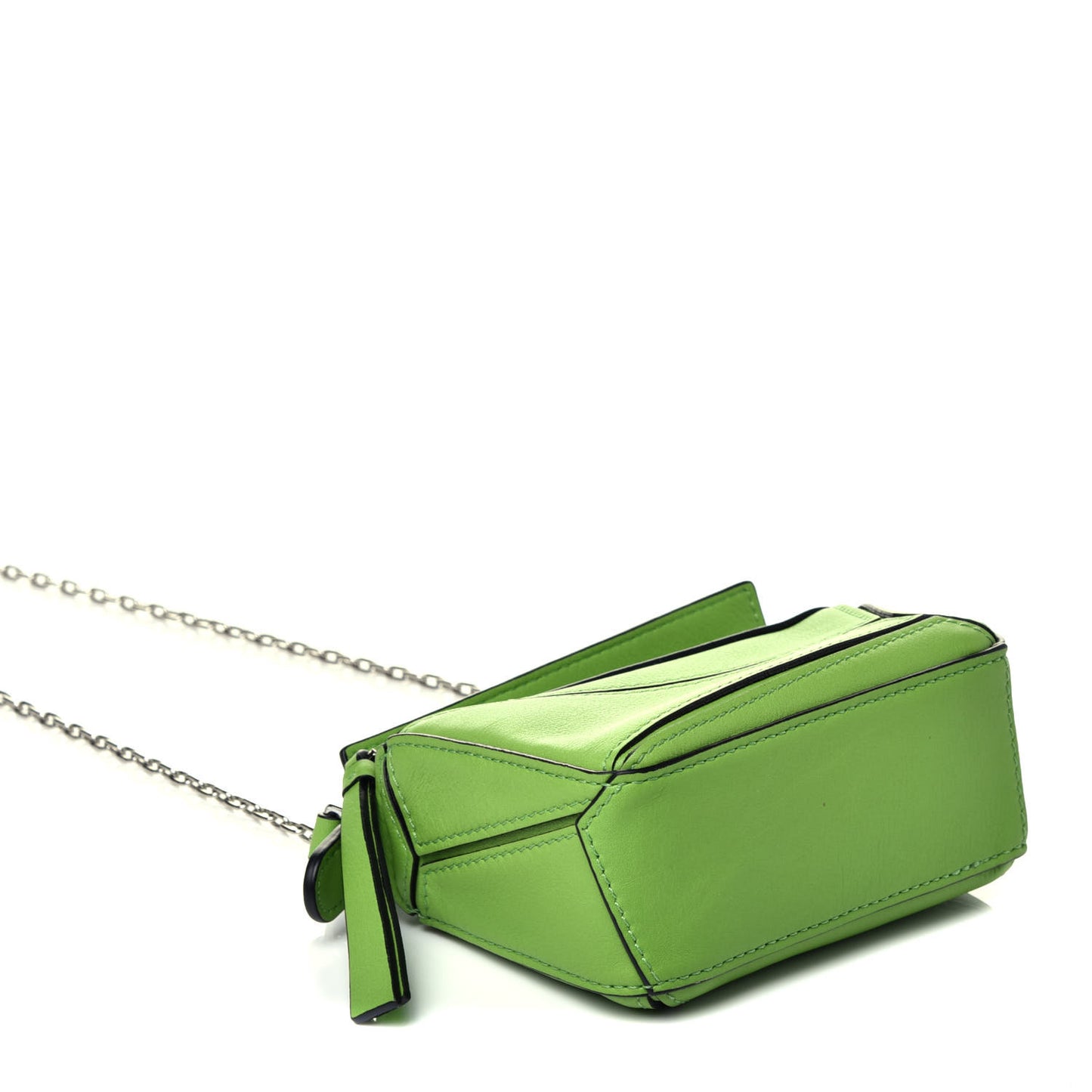 Calfskin Nano Puzzle Bag Apple Green