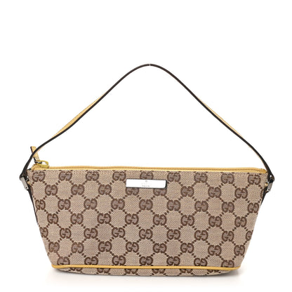 Gucci Monogram Boat Pochette Yellow 1 of 10