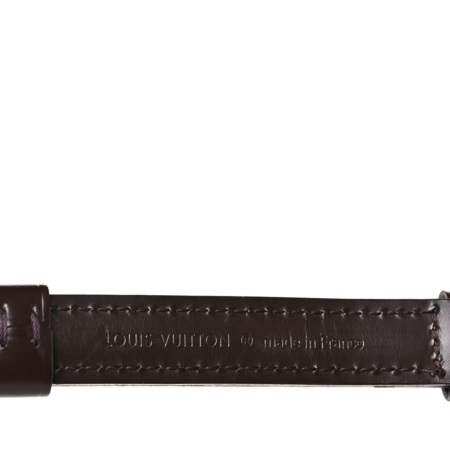 LOUIS VUITTON Calfskin 16mm Adjustable Shoulder Strap Brown
