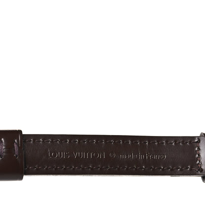 Louis Vuitton LOUIS VUITTON Calfskin 16mm Adjustable Shoulder Strap Brown 4 of 4
