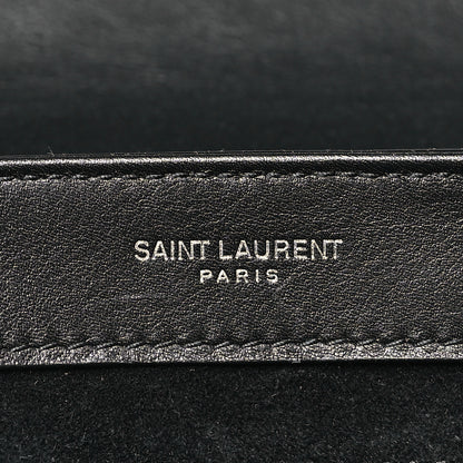 Saint Laurent Snakeskin Le 90 Shoulder Bag Black 6 of 9