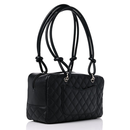 Chanel Calfskin Quilted Large Cambon Bowler Black 3 of 13
