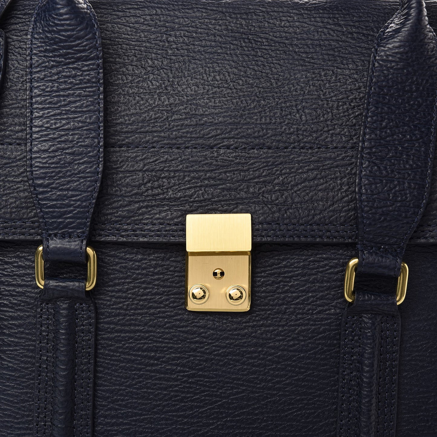 3.1 Textured Calfskin Large Pashli Satchel Ink