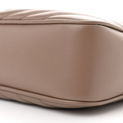 Saint Laurent Calfskin Matelasse Monogram Lou Camera Bag Dark Latte 10 of 11