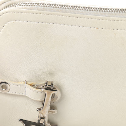 Christian Dior Calfskin Logo Charms Boston White 17 of 17