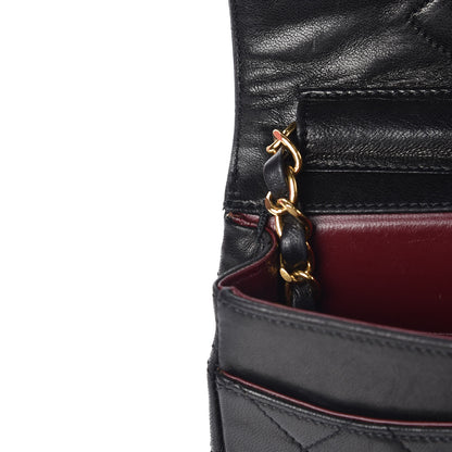 Chanel Lambskin Quilted Mini Flap Black 13 of 14