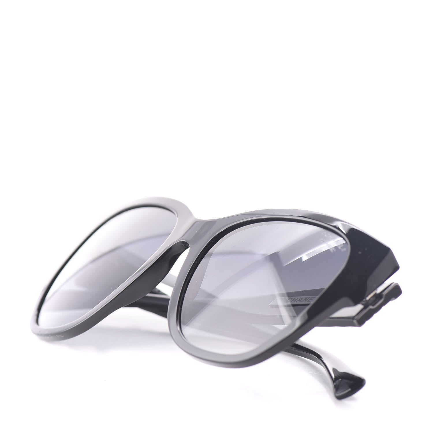 Chanel Acetate Polarized Butterfly CC Sunglasses 5412 Black 8 of 9