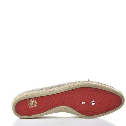 Christian Louboutin Glitter Aliochette Espadrilles 39 Gold 7 of 11