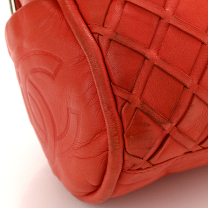 Chanel Lambskin Woven Medium Ultimate Soft Sombrero Hobo Red 12 of 12