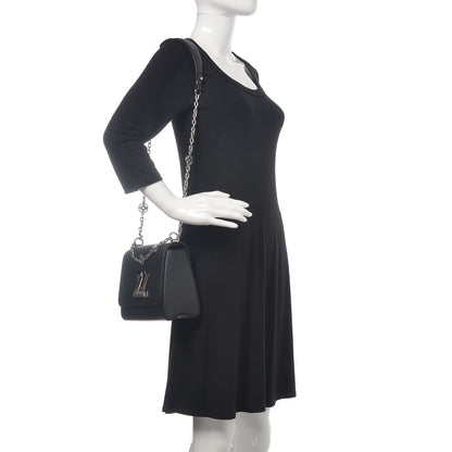 Louis Vuitton Epi Crystal Embellished Twist Shoulder Bag MM Black 2 of 9