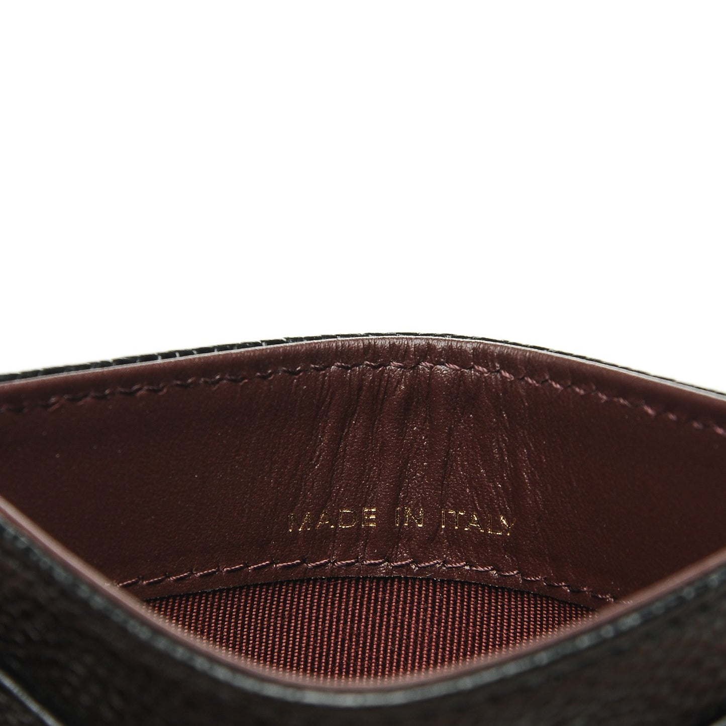 Caviar Quilted Card Holder Black