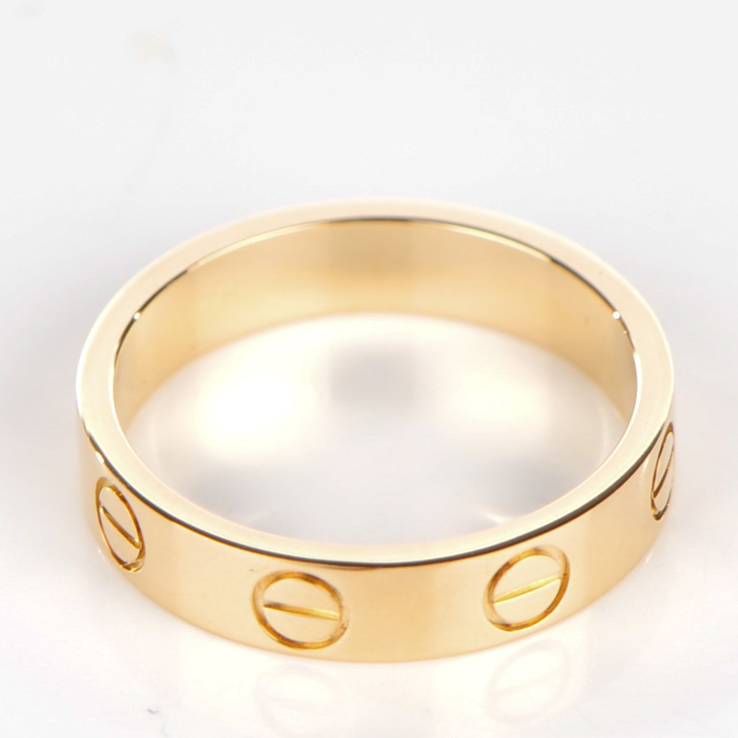 18K Yellow Gold 4mm LOVE Wedding Band Ring 47 4