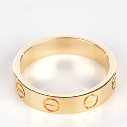 Cartier 18K Yellow Gold 4mm LOVE Wedding Band Ring 47 4 3 of 4