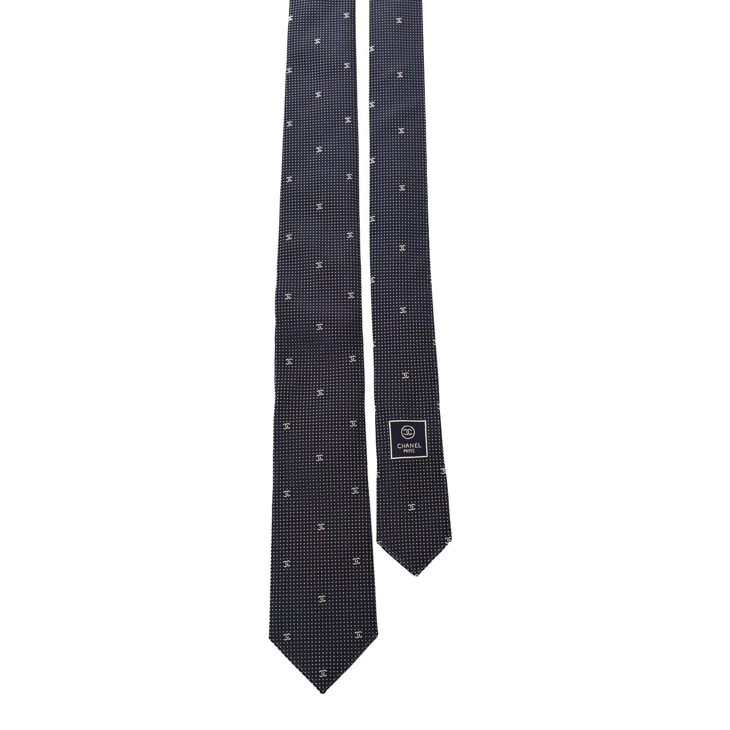 Silk CC Mens Neck Tie Blue