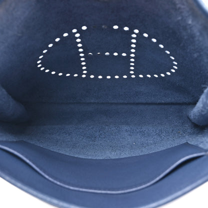 Hermes Taurillon Clemence Evelyne PM Bleu Brighton 5 of 17