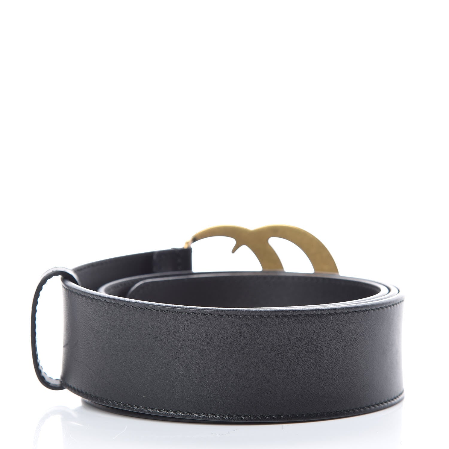 Gucci Calfskin Double G 40mm Belt 95 38 Black 3 of 8