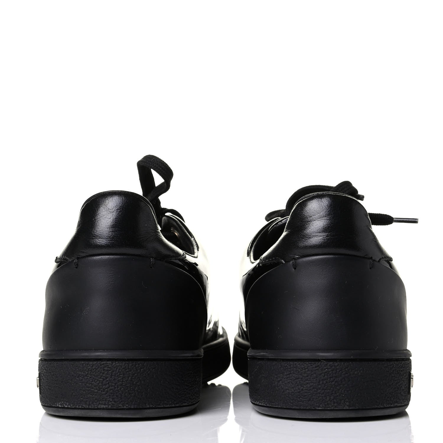 Louis Vuitton Patent Calfskin Frontrow Sneakers 36.5 Black 3 of 7