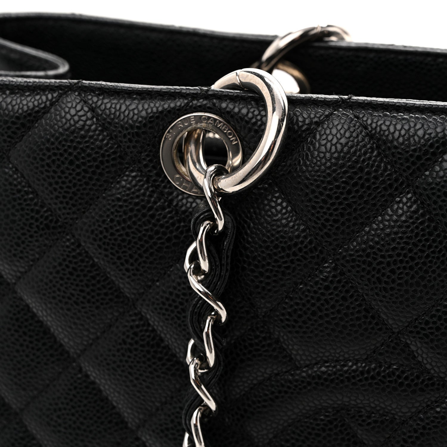 Chanel Caviar Quilted XL Grand Shopping Tote GST Black 14 of 16