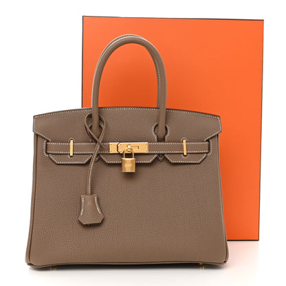 Hermes Togo Birkin 30 Etoupe 13 of 13