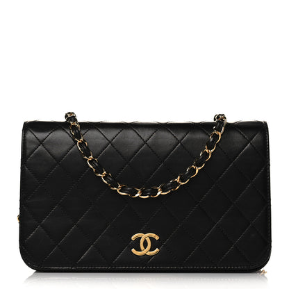 Chanel Lambskin Quilted Small Single Flap Black 1 of 10