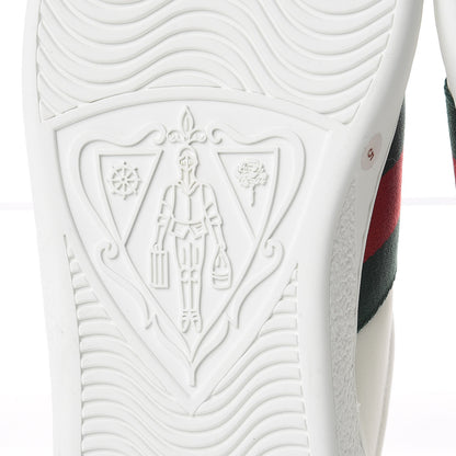 Gucci Calfskin Ayers Kingsnake Embroidered Mens Ace Sneakers 5 Green Red 6 of 9