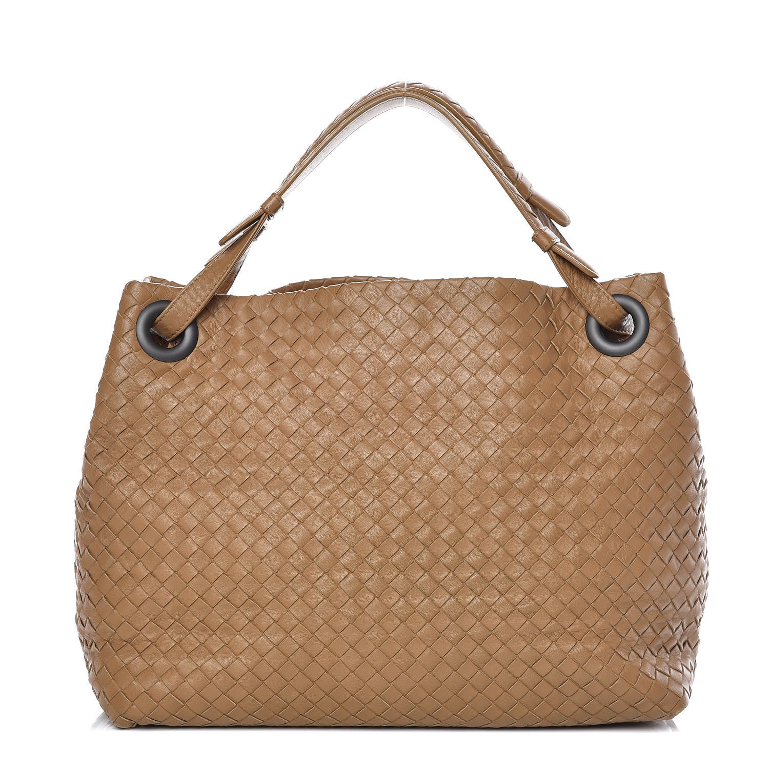 Bottega Veneta Nappa Intrecciato Medium Garda Shoulder Bag Camel 1 of 14
