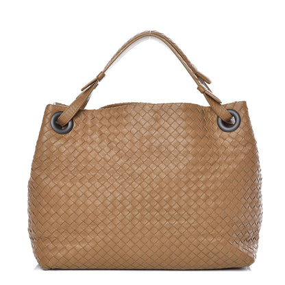 Bottega Veneta Nappa Intrecciato Medium Garda Shoulder Bag Camel 1 of 14