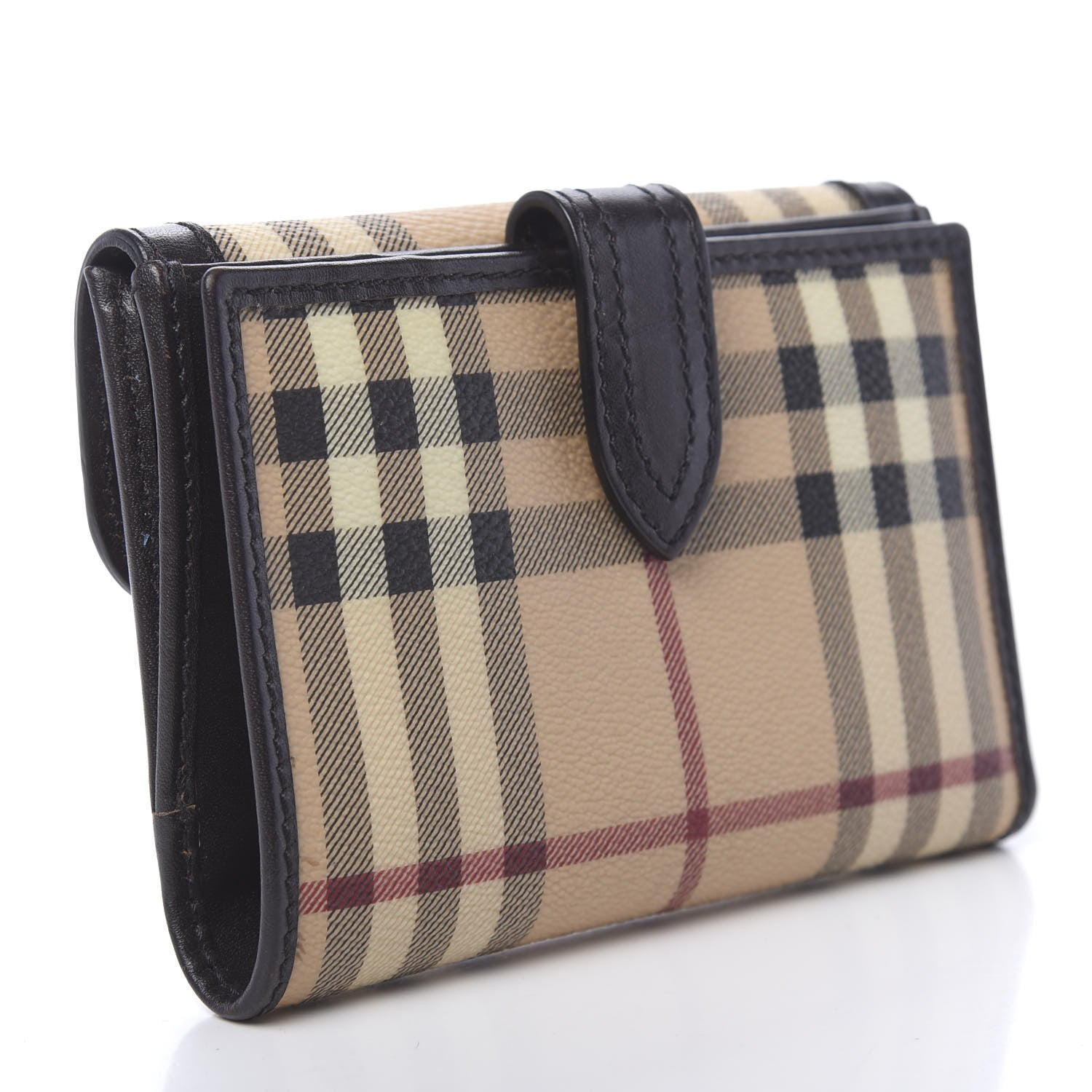 Burberry Haymarket Check Wallet Brown 3 of 12