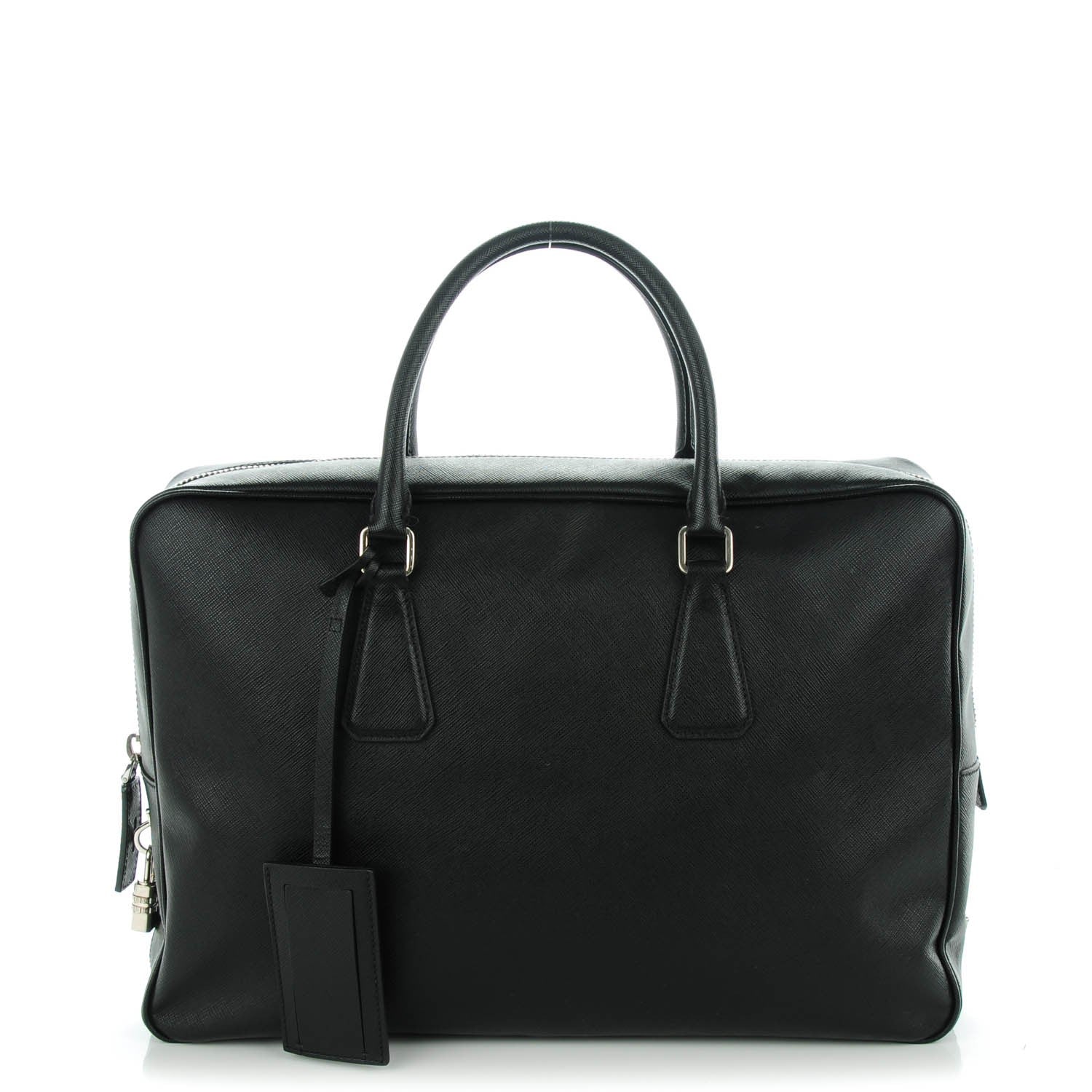 Prada Saffiano Briefcase Nero Black 1 of 8