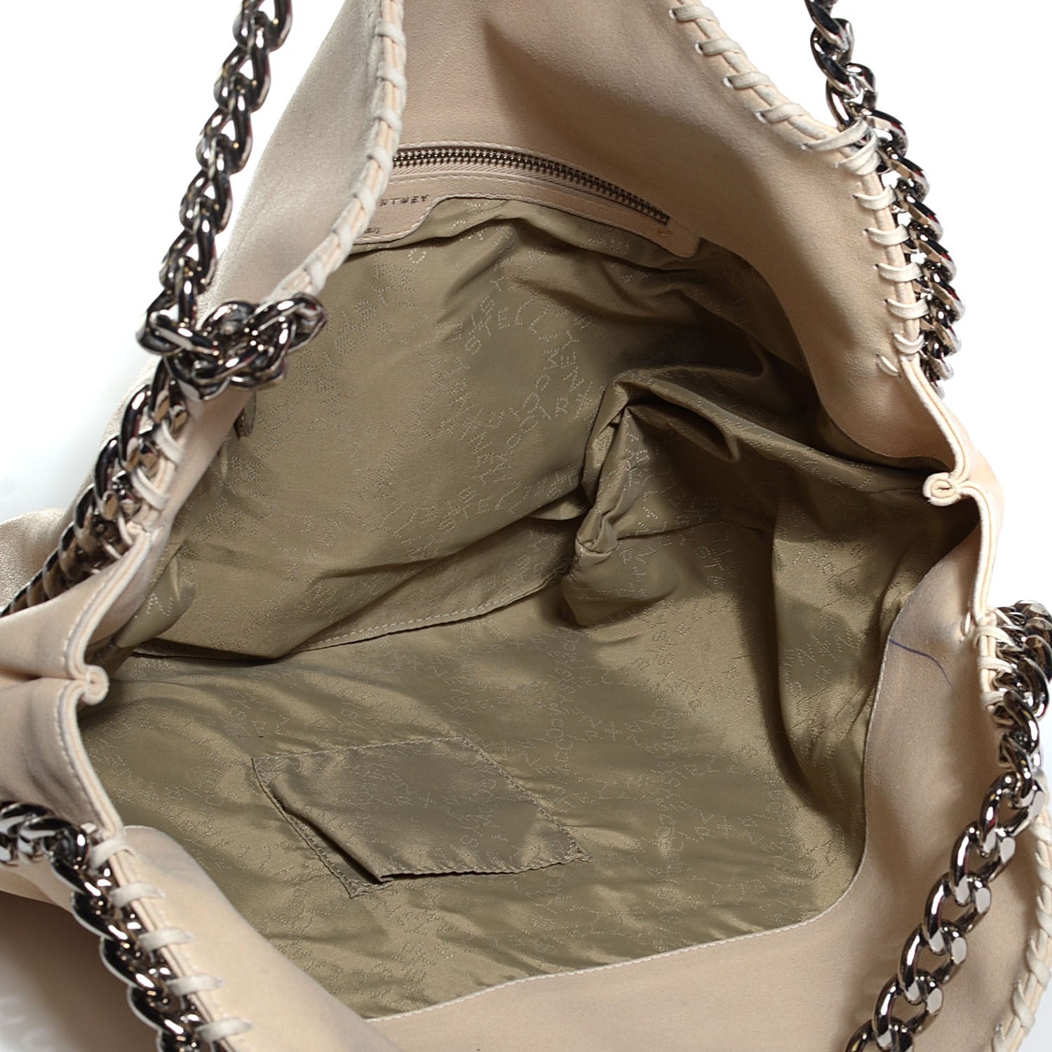 Stella McCartney Shaggy Deer East West Falabella Tote Beige 5 of 7