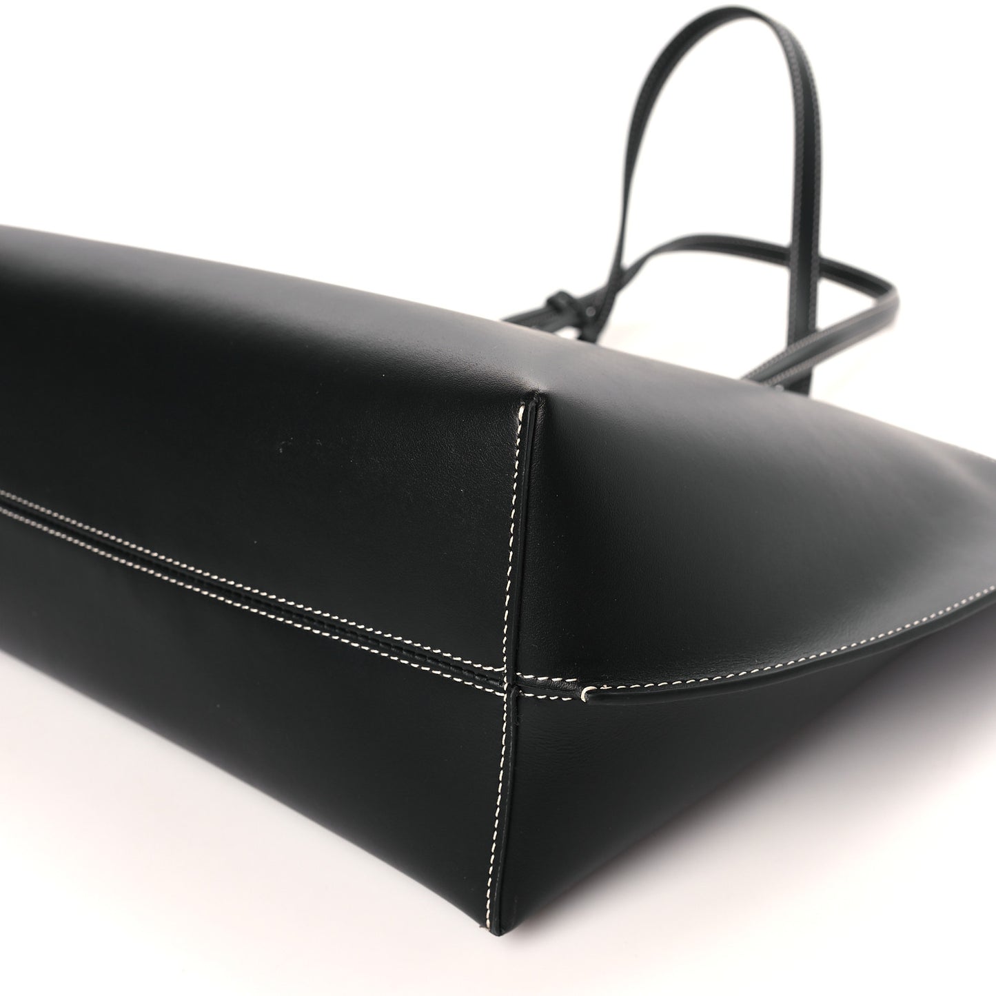 Calfskin Monogram Motif TB Medium Soft Tote Black