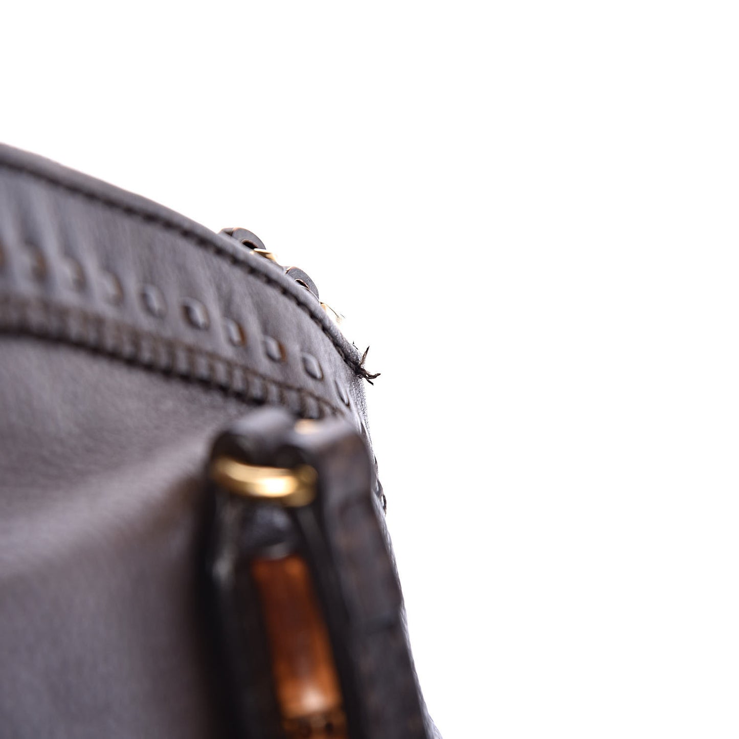 Calfskin Laidback Crafty Dome Satchel Dark Brown