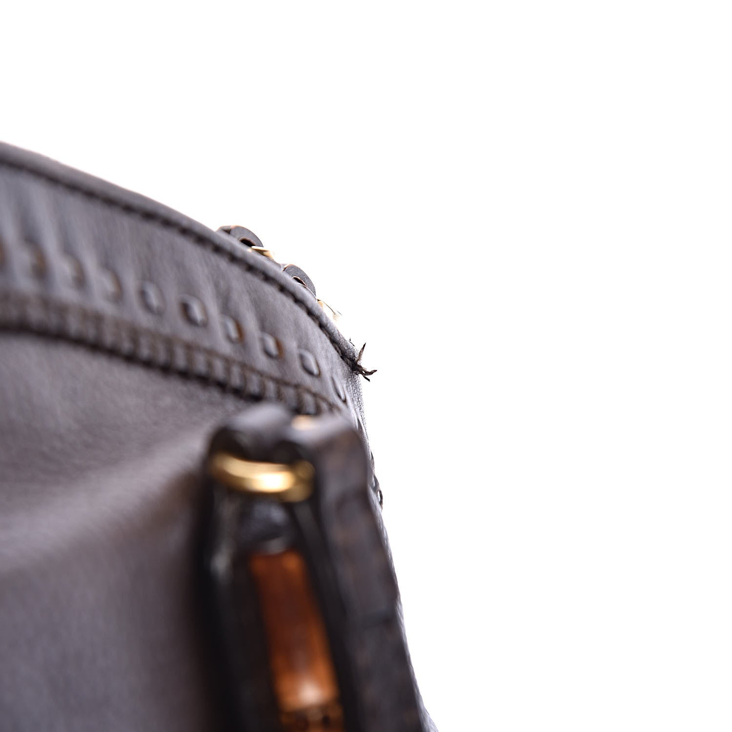 Gucci Calfskin Laidback Crafty Dome Satchel Dark Brown 14 of 14