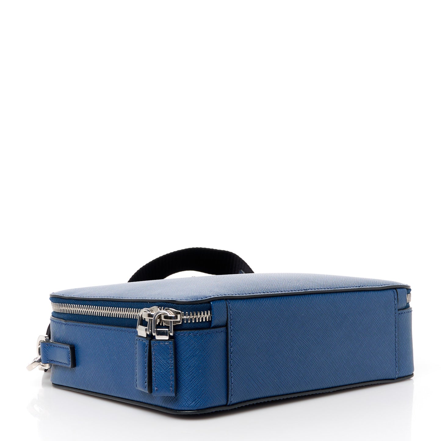 Saffiano Travel Medium Brique Crossbody Bag Bluette