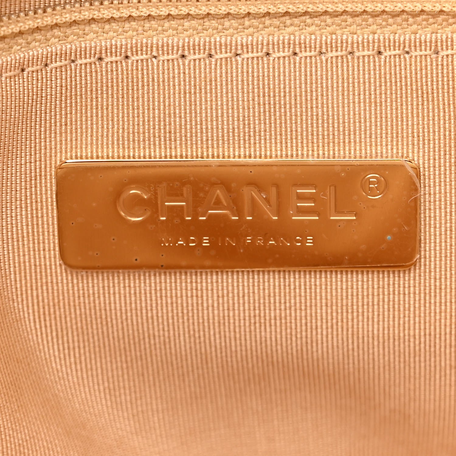 Chanel Metallic Lambskin Quilted Medium Chanel 19 Flap Gold 6 of 10