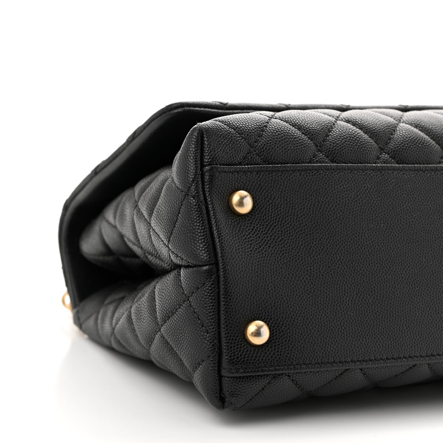 Chanel Caviar Quilted Small Coco Handle Flap Black 9 of 10